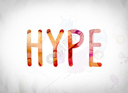 Hype 水彩字艺术概念图片