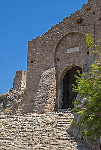 古堡垒的大门图片