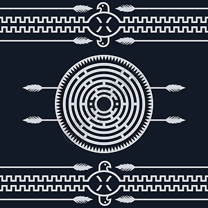 本土民族艺术象征纺织品三角形装饰品风格织物箭头文化墙纸条纹插图图片