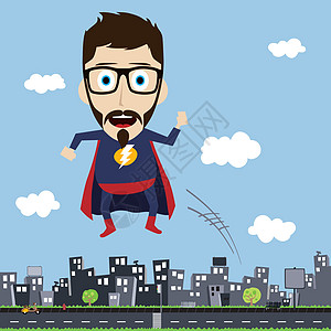 超级超级英雄漫画冒险手势活力超级英雄眼镜插图小说肌肉男人英雄图片