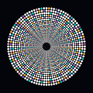 彩色圆点主题艺术圆圈圆形背景图片