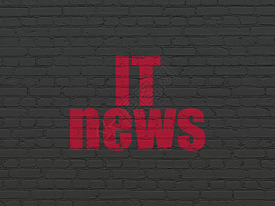 新闻概念 IT 新闻在背景墙上黑色红色绘画文章金融标题通讯公告邮政出版物背景图片