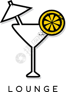 鸡尾酒玻璃休息室酒吧液体白色插图餐厅热带果汁酒精派对图片
