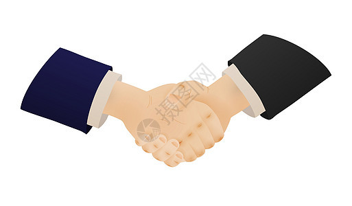 两个握手的商务人士背景图片
