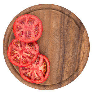 切片板上塞满了西红柿木板花园白色农业饮食红色水果烹饪植物圆形图片
