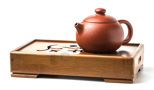 传统的中国茶茶仪式配件(茶上茶壶)图片