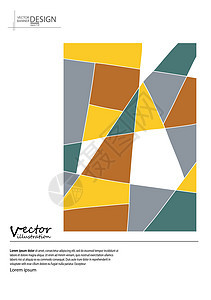 抽象几何背景正方形商业长方形网络艺术卡片插图马赛克墙纸艺术品图片