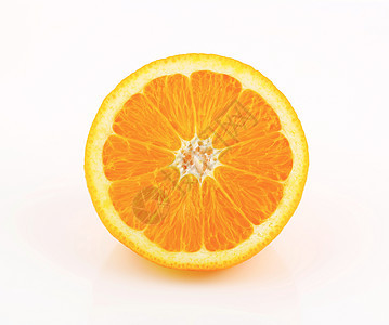 半橙色橙子横截面水果食物图片
