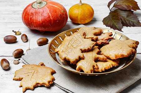 符号秋秋饼干八角芳香南瓜甜点叶子蛋糕季节面包香料肉桂图片