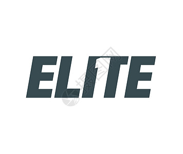 Elite Logo 概念数字感官力量字体精英奢华知觉艺术插图公司图片