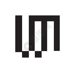 ML 标志概念设计链接财产艺术营销咨询创新技术公司运动金融图片