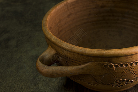 棕粘土板板块制品杯子市场文化历史餐具陶瓷黏土工艺投手图片