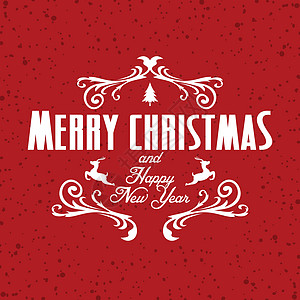 祝你圣诞快乐插图庆典绘画标题艺术打印标签刻字字体卡片图片