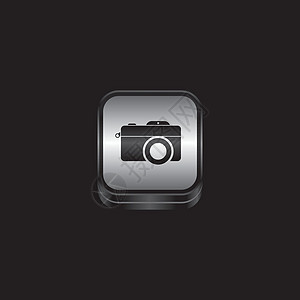金属板相机摄影主题图标按钮导航网络阴影菜单盘子金属图片