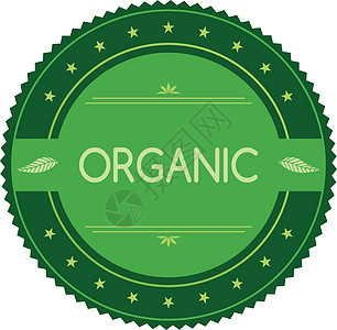 清新环保绿色主题标签生物环境徽章网络食物邮票生态贴纸质量插图图片