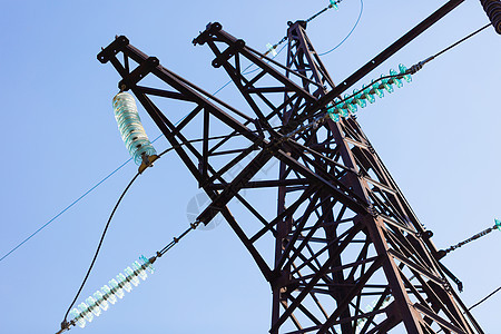 高压电极网格金属电气蓝色工程国家车站电缆活力天空图片