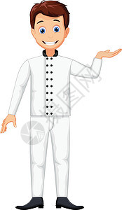 有趣的厨师卡通姿势图片