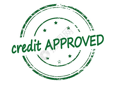 信用信贷橡皮星星绿色住宿墨水圆形矩形邮票声誉图片