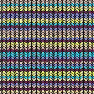 无缝编织图案 多色部落模板手工墙纸羊毛工艺针织针线活蓝色条纹织物毛衣图片