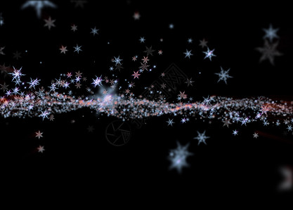 雪花冬野云背景 新年快乐 圣诞主题模糊bokeh天空仙境新年季节公园火花风景卡片降雪星星图片