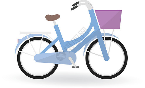 的自行车概念是蓝色的旅游驾驶白色吸收器踏板旅行休闲插图竞赛曲柄图片