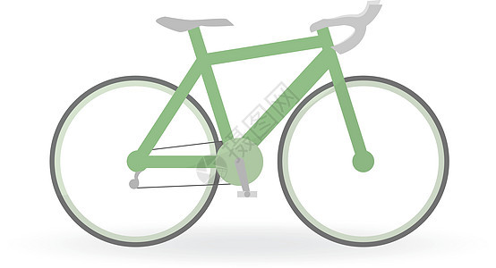 山地自行车的自行车概念是绿色的图片