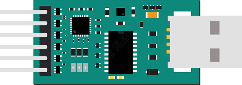 DIY电子usb uart板图片