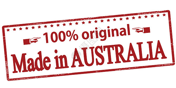 百分百原装澳大利亚制造邮票矩形创造力墨水红色星星橡皮图片