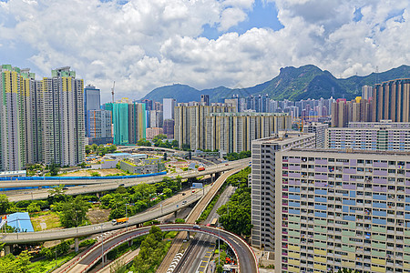 香港公屋大厦贫民窟生活市中心建筑建筑学贫困摩天大楼高楼多层景观图片