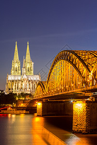德国科隆大教堂主场建筑学地标照明旅游城市建筑教会吸引力背景