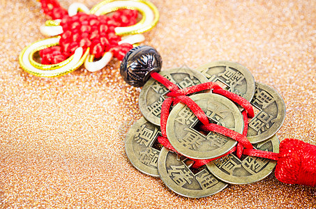 中国幸运硬币节日十二生肖艺术繁荣力量财富祝福传统黄铜商业图片