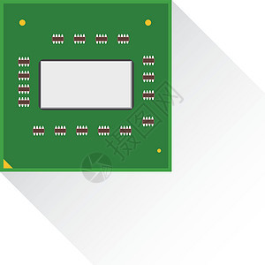 Front boar 的中央处理器 CPU 概念科学网络单元力量处理器芯片白色电气数据灰色图片