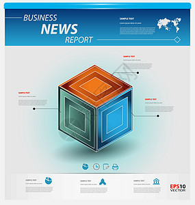 业务信息图表模板文档报告知识商业展示界面网络插图打印小册子图片
