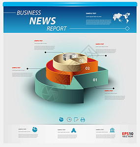 业务信息图表模板网络界面数据小册子知识打印插图统计推介会报告背景图片