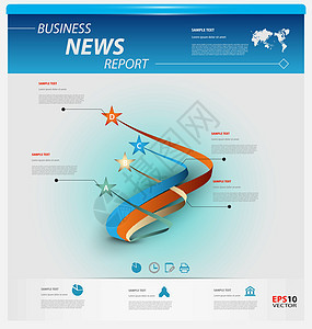 业务信息图表模板商业打印知识统计教育插图文档小册子界面报告背景图片