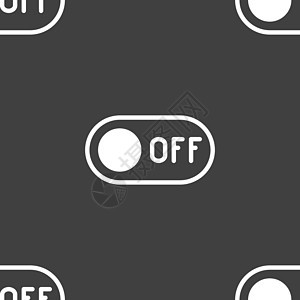 特写图标标志 灰色背景上的无缝模式 韦克托互联网技术丝带活力按钮电脑时间艺术圆圈蓝色图片