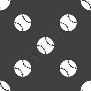网球球图标标志 灰色背景上的无缝模式 韦克托球拍插图游戏球赛圆形黄色竞赛球形比赛卡通图片
