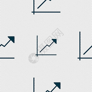 图表图标标志 具有几何纹理的无缝模式 韦克托预报插图数据金融馅饼投资市场黑色信息成就图片