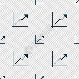 图表图标标志 具有几何纹理的无缝模式 韦克托酒吧网络会计统计艺术销售量数据持有者信息推介会图片