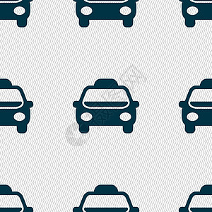 出租车图标标志 具有几何纹理的无缝模式 韦克托导航民众车辆框架过境工作技术网络横幅按钮图片