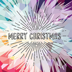 祝你圣诞快乐 colorfu标签标题绘画刻字彩虹插图打印卡片字体庆典图片