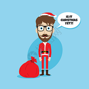 圣诞老人 圣诞节 瘦 da插图卡通片解雇圣诞礼物红色惊喜爸爸喜悦套装雪花图片
