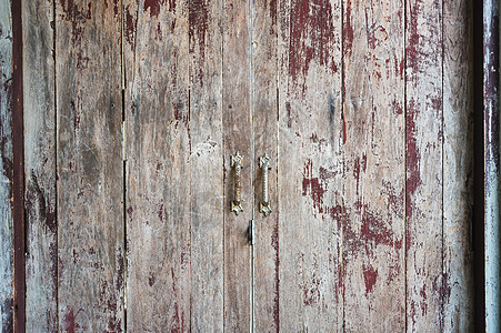 旧的划痕木斗手工木材建筑学乡村木头木板恶化板条金属风化图片