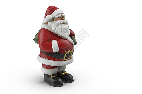 圣诞老人的数字 3D版图片