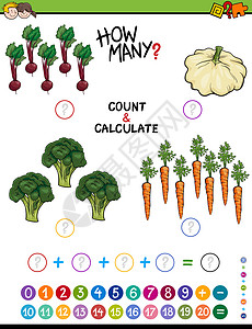 儿童食物儿童辅助教育工作表(为孩子编制)设计图片