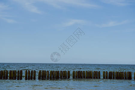 波罗的海的隔水区海岸线海洋蓝色太阳风景地平线日落支撑橙子海岸图片