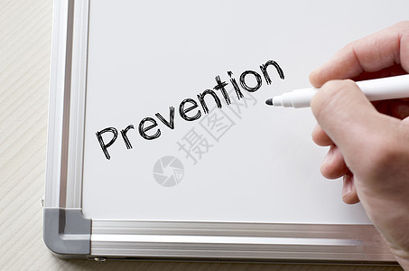 白板上写着预防疾病顾问诊断保健帮助关心警告木板考试测试图片