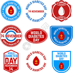 世界糖尿病日疾病邮票宽容机构文档世界插图周年标识仪式图片