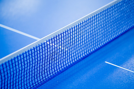 蓝乒乓球桌网净额网球闲暇娱乐运动桌子挑战球拍竞争木头白色图片