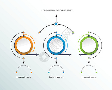 矢量信息图内容业务信息图表的空白空间节点创造力全球标签流程图技术商业小册子圆圈数据图片